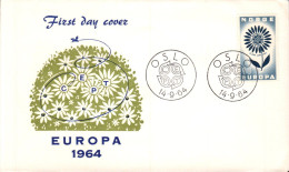 EUROPA 1964 NORVEGE FDC - 1964