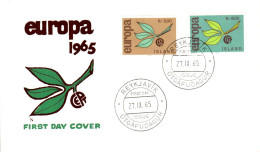 EUROPA 1965 ISLANDE FDC - 1965