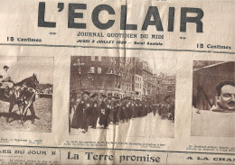 JEUX OLYMPIQUES 1924  - PARIS - LOT DE 7 JOURNAUX - L'ECLAIR - JUILLET 1924 - - Autres & Non Classés