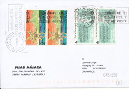 Spain Cover Sent To Denmark 1-10-2001 - Briefe U. Dokumente