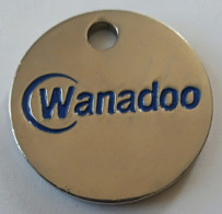 Jeton De Caddie - Wanadoo - FRANCE TELECOM INTERACTIVE - En Métal - (1) - - Trolley Token/Shopping Trolley Chip