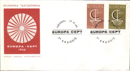 EUROPA 1966 GRECE FDC - 1966