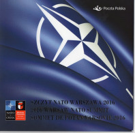 POLAND 2016 POLISH POST SPECIAL LIMITED EDITION FOLDER: WARSAW NATO SUMMIT NHM & FDC & SPECIAL ENVELOPE - Lettres & Documents