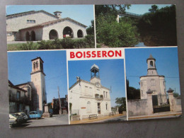 CP 34 Hérault Multivues BOISSERON  Prés Castries - La Cave Coopérative,le Pont Sur La Vidourle,l'église,la Mairie,temple - Castries