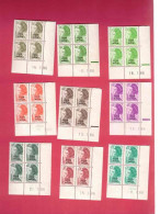 YT N° 455** à 469** Série Complète En Bloc De 4 CD - Liberté De Gandon - Unused Stamps