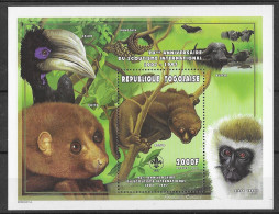 Togo Sheet Potto Ape Monkey  Mnh ** 8,5 Euros 1997 - Togo (1960-...)