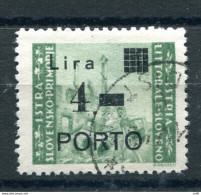 Istria Litorale Sloveno Segnatasse 4 Lira Punto Tondo Usato - Andere & Zonder Classificatie