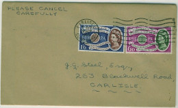 GB QE2 1960 Europa Set On Plain First Day Cover SG 621-2 From Carlisle, Cumberland - 1952-1971 Pre-Decimal Issues