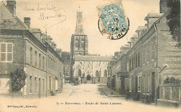 76 - Envermeu - Route De Saint Laurent - Précurseur - Oblitération Ronde De 1904 - CPA - Voir Scans Recto-Verso - Envermeu