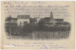 Herblay (95) L Eglise , Le Presbytere Et Le Chateau , Envoyée En 1903 - Herblay