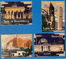 France 2005 : Capitales Européennes, Berlin N° 3810 à 3813 Oblitéré - Oblitérés