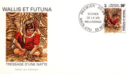 WALLIS ET FUTUNA FDC 1997 TRESSAGE DE NATTE - FDC