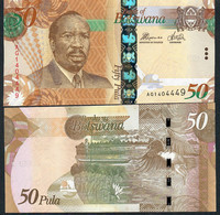 BOTSWANA P32d 50 PULA 2016 #AG (First Prefix )  Signature 9     UNC. - Botswana