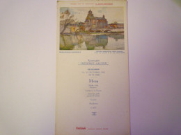 2024 - 1125  NAUTONAPHTE  " THEOPHILE GAUTIER "  MENU  1932  XXX - Menus