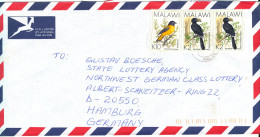 Malawi Air Mail Cover Sent To Germany 2000 BIRD Stamps - Malawi (1964-...)