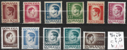 ROUMANIE 960 à 70 * Côte 4.50 € - Unused Stamps