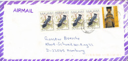 Malawi Air Mail Cover Sent To Germany 1-4-2001 BIRD Stamps - Malawi (1964-...)