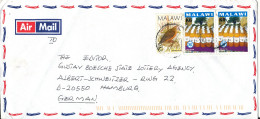 Malawi Air Mail Cover Sent To German BIRD Stamp - Malawi (1964-...)