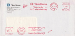 Bund Brief Mit Freistempel Rot Vorführstempel 1991 Pitney Bowes E30 1115 - Machines à Affranchir (EMA)