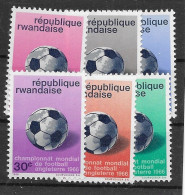 Rwanda Set Football Mnh ** 1966 5,5 Euros - Nuevos