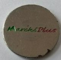 Jeton De Caddie - Supermarchés - MARCHE PLUS - Métal - - Trolley Token/Shopping Trolley Chip