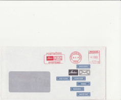 Bund Brief Mit Freistempel Rot Vorführstempel 1991 Stielow H02 1139 - Máquinas Franqueo (EMA)