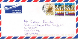 Malawi Air Mail Cover Sent To Germany 21-8-2000 BIRD Stamp - Malawi (1964-...)