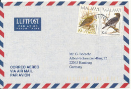 Malawi Air Mail Cover Sent To Germany BIRD Stamps - Malawi (1964-...)