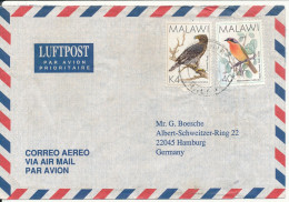 Malawi Air Mail Cover Sent To Germany BIRD Stamps - Malawi (1964-...)