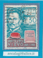 USATI ITALIA 1961 - Ref.0151A "IPPOLITO NIEVO" 1 Val. Da L.30 - - 1961-70: Afgestempeld