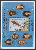 Uganda Space Sheet Mnh ** 1987 6 Euros - Uganda (1962-...)