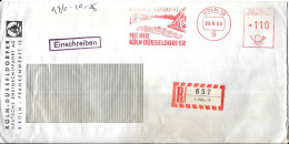 CC23 - ALLEMAGNE - LETTRE DE COLOGNE DU 08/08/68 POUR METZ - Franking Machines (EMA)