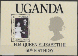 Uganda Royals Sheet Mnh ** 1986 5,5 Euros - Uganda (1962-...)