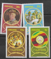 Zimbabwe Scouts Set Mnh ** 1982 4 Euros - Zimbabwe (1980-...)