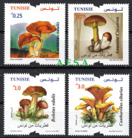 2023-Tunisian Mushrooms (full Set) MNH** // Champignons De Tunisie-série Complète-Neufs** - Mushrooms