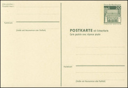 P 94 Bauwerke II 20/20 Pf - 5 Zeilen, Doppelkarte, ** Wie Verausgabt - Postcards - Mint