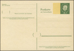 P 45I Heuss II 10/10 Pf, Beidruck 15x22 Mm, ** - Postkarten - Ungebraucht
