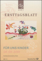 ETB 38/2001 Block: Für Uns Kinder, Tiere - 2001-2010