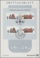 ETB 27/2007 UNESCO, Riga, Stralsund, Wismar, Rathaus - Mit Ausgabe Lettland - 2001-2010
