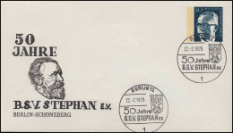 Berlin PU 50/3 BSV Stephan E.V. Schöneberg, Passender SSt BERLIN 12 - 22.2.1975 - U.P.U.