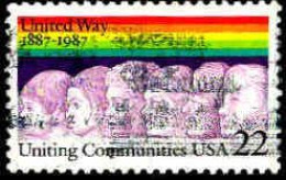 USA Poste Obl Yv:1707 Mi:1881 United Way Uniting Communities (Obl.mécanique) - Usados