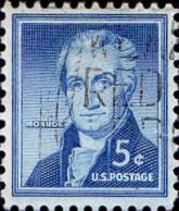 USA Poste Obl Yv: 590 Mi:659A James Monroe Fifth President Of The U.S.A. (Belle Obl.mécanique) - Gebraucht