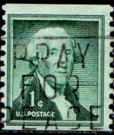 USA Poste Obl Yv: 587a Mi:651C George Washington 1th President Of The U.S.A. (Belle Obl.mécanique) - Usados