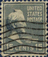 USA Poste Obl Yv: 385 Mi:427A James Buchanan 15th President Of The U.S.A. (Lign.Ondulées) - Usados