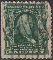 USA Poste Obl Yv: 144 Mi:138A Benjamin Frankling (Lign.Ondulées) - Oblitérés