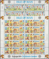 Isle Of Man 404-407 Europa Kinderspiele / Kinderspielzeug, Kleinbogen-Satz ** - Man (Ile De)