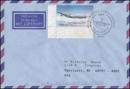 2450 Lufthansa, EF FDC ESSt Bonn Wiederaufnahme Flugverkehr 3.3.2005 In Die USA - Altri (Aria)