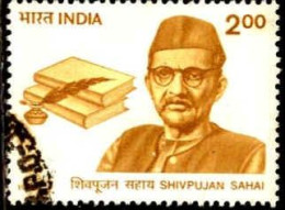 Inde Poste Obl Yv:1404 Mi:1638 Shivpujan Saha Ecrivain (cachet Rond) - Used Stamps
