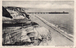 PPC: The Pier From The West Cliffe, Bournemouth - Bournemouth (avant 1972)