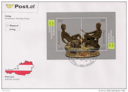 2009 Austria  Österreich  Mi. Bl 48  FDC  Saliera Von Cellini Aus Dem Kunsthistorischen Museum - FDC